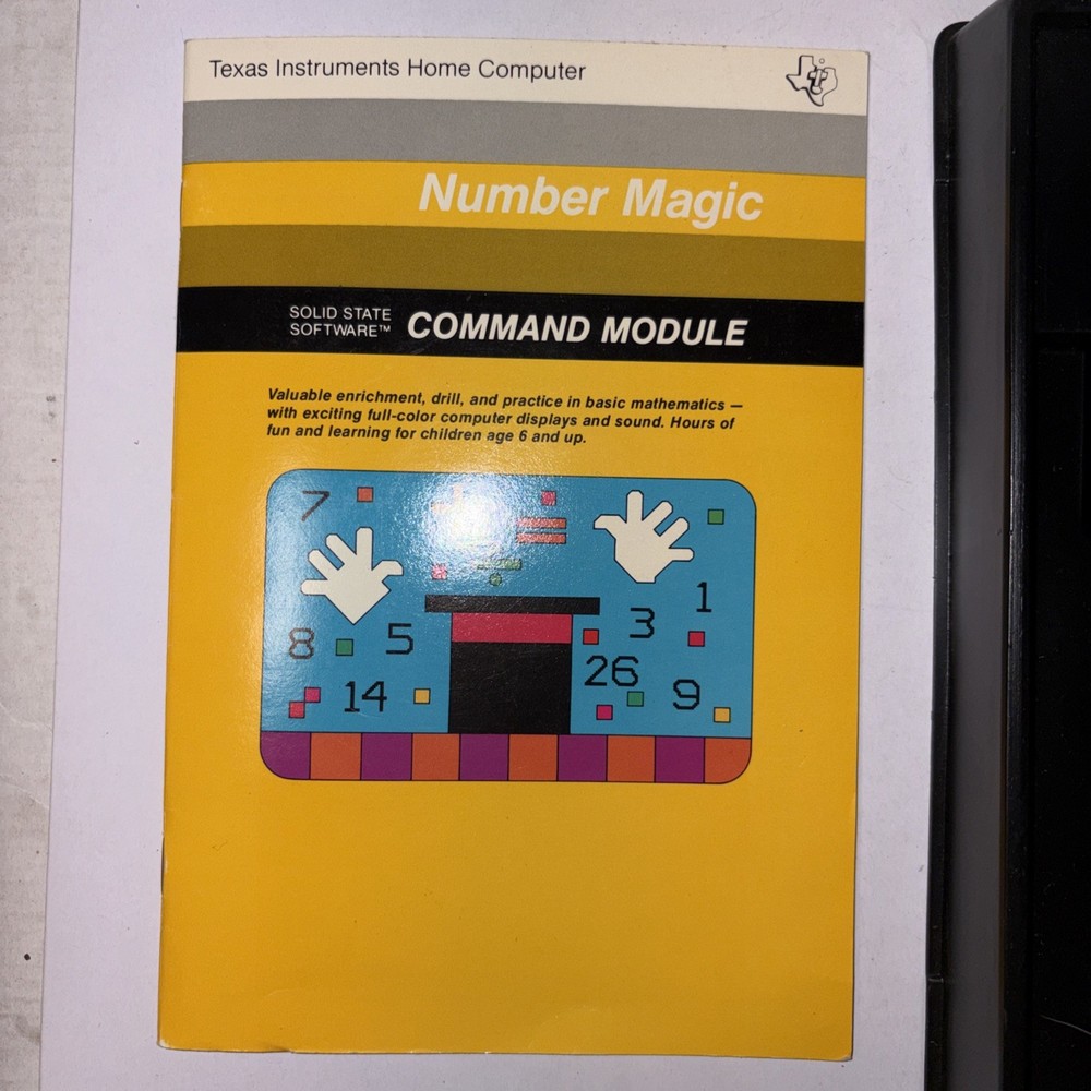 Texas Instruments T1 Home Computer Applications Software Game Lot (4) 1981