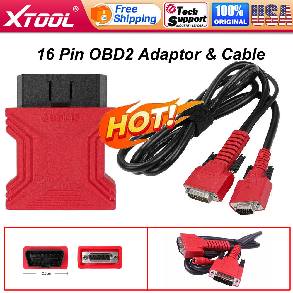 XTOOL OBD2 Main Test Diagnostic Scanner Adapter Cable Connector for D7 D8 D9 A80