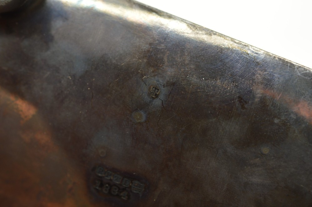 Victorian Robert Pringle Silver Plated Footed Toast Letter Rack Slots Ball Feet