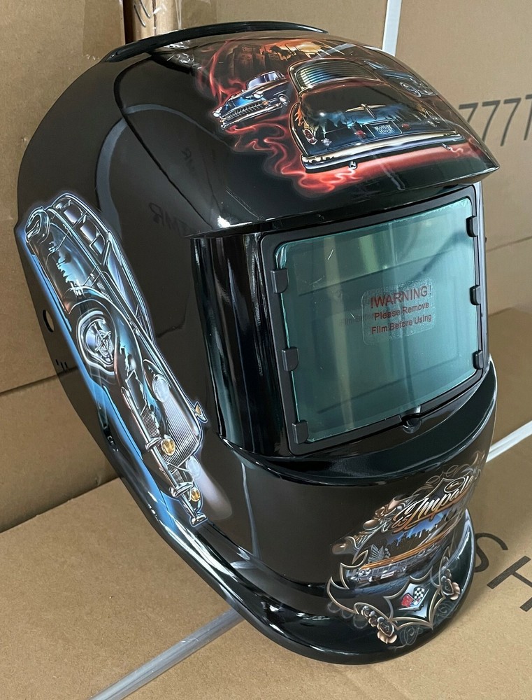 RCCD auto darkening Welding/Grinding Helmet w/ sensitive & delay time control
