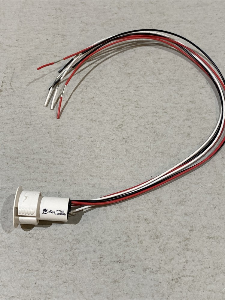 Fire & Security Door Mount DPDT White 3/4" Dia 1076CD