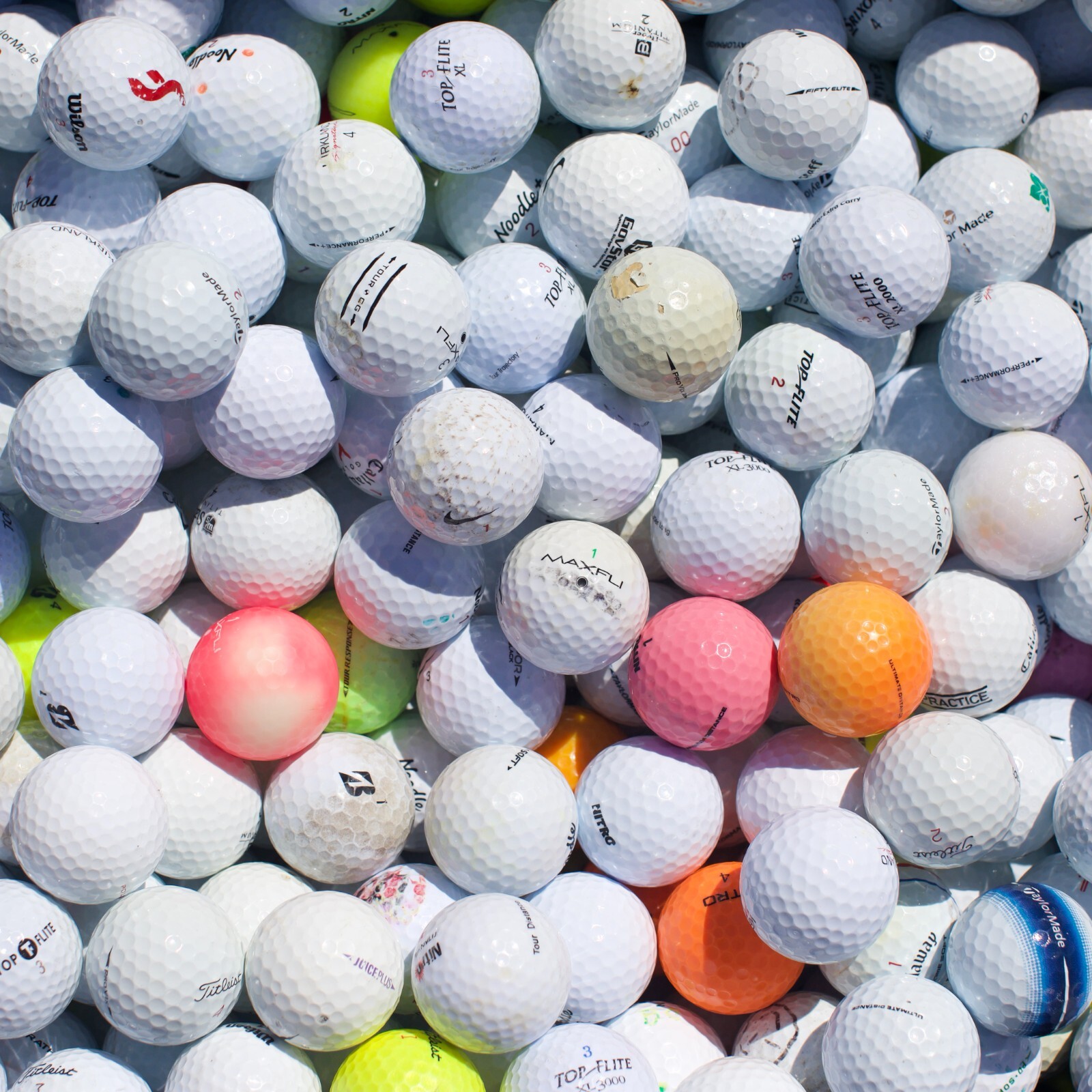 100 Hit-Away / Shag Golf Balls [ Assorted Brands ] - FREE SHIPPING