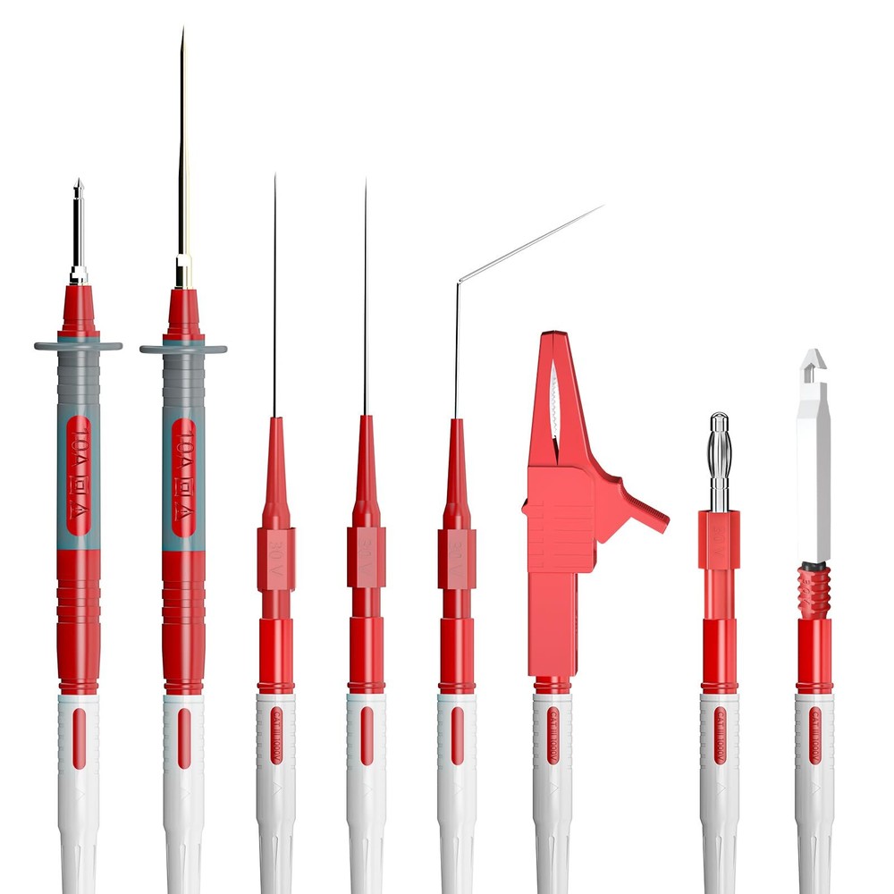 Multimeter Test Leads Kit Back Probe Set With Replaceable Probes Set Banana Plug