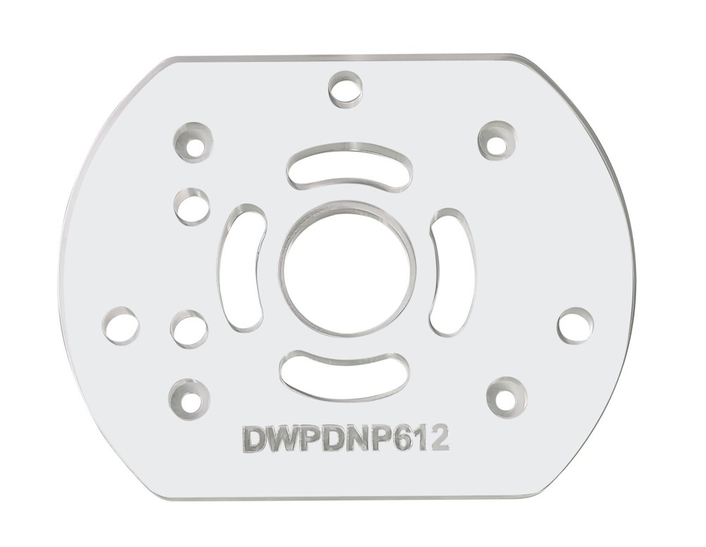3/8" Acrylic baseplate upgrade with bushing compatibility for Dewalt DNP612