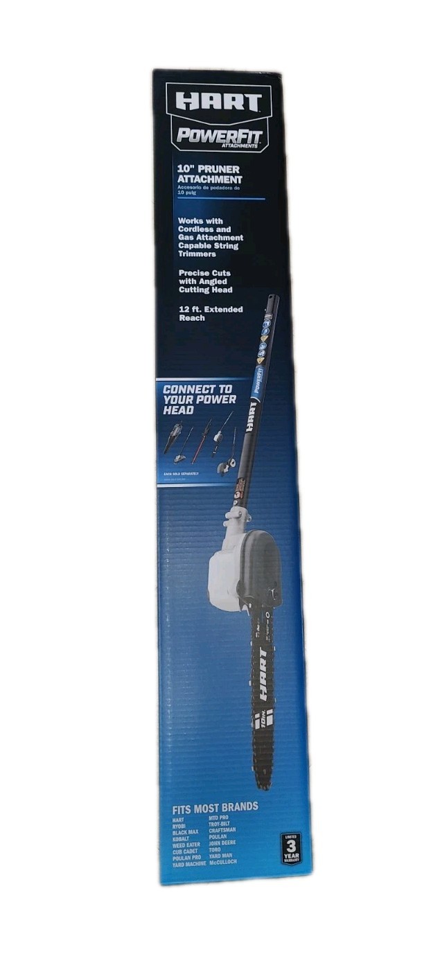 Hart PowerFit 10” Pruner Pole Saw Attachment - fits Most Capable Trimmer New !!!
