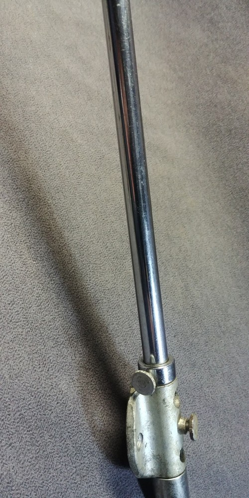 1940s Long Arm Bracket Overhead Industrial Light Adjustable Pull Light Works Vtg