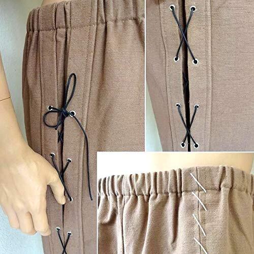 Medieval Trouser Cosplay Robin Hood Loose Pant Renaissance SCA Cotton Costume