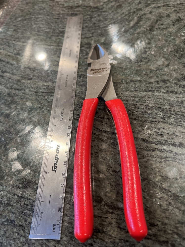 Snap-On 388acf 8" vector edge high leverage diagonal cutter red