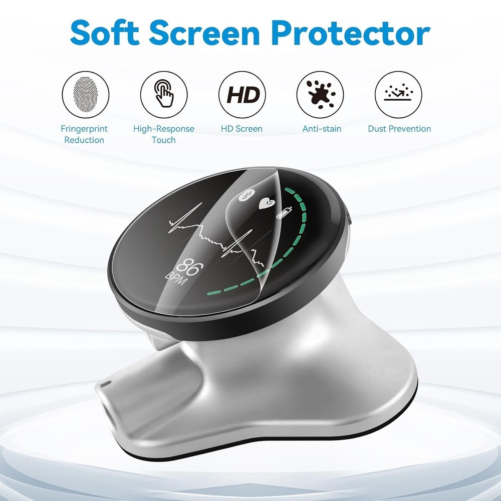 2-Pack Full Coverage 3D Curved Screen Protectors for Eko Core 500 Stethoscope