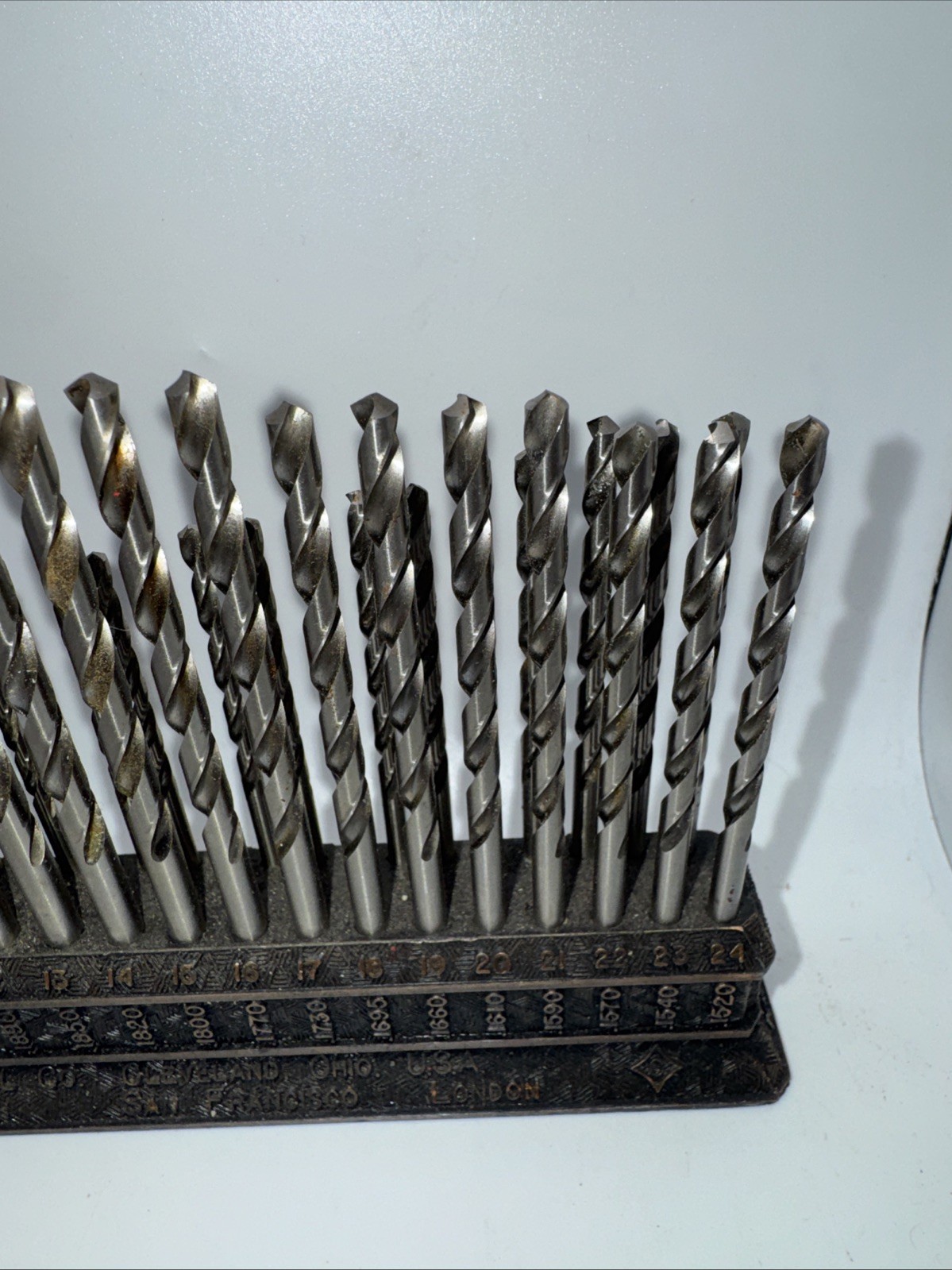 Vintage Cleveland Twist Drill Co #1-#60 COMPLETE with Index stand USA