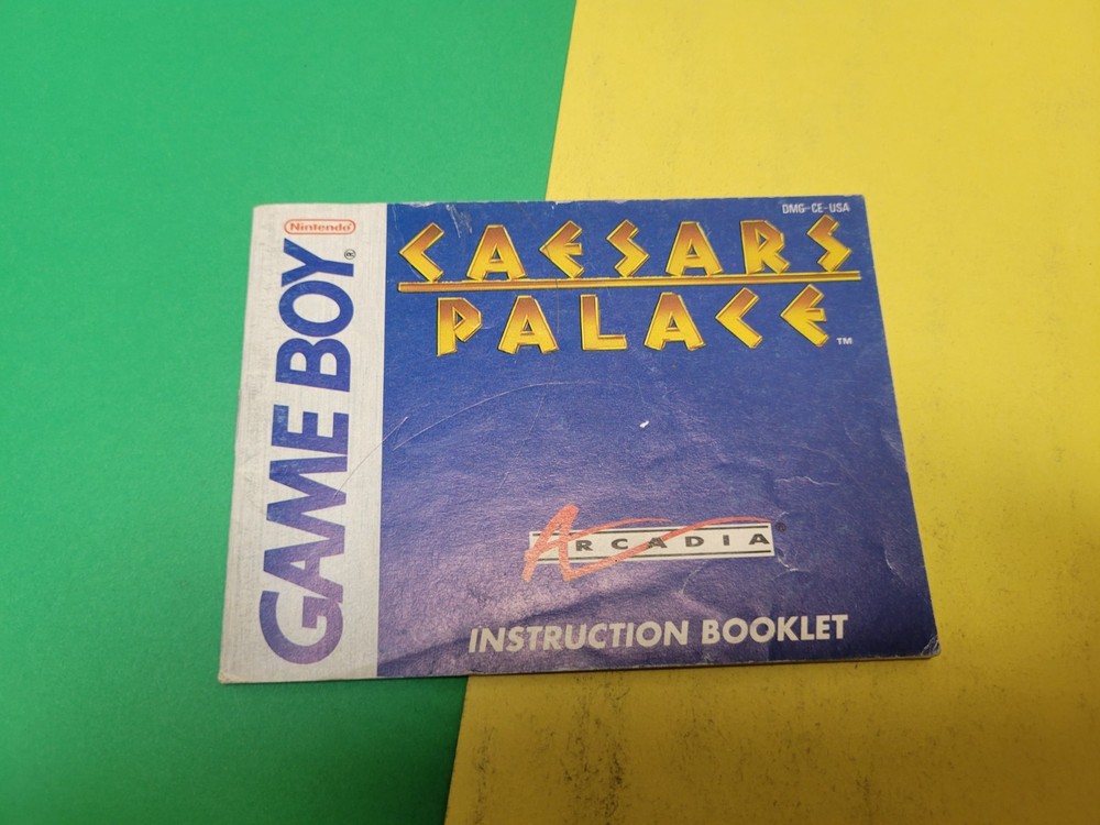 Caesar's Palace  |  Game Boy  |  Manual Only