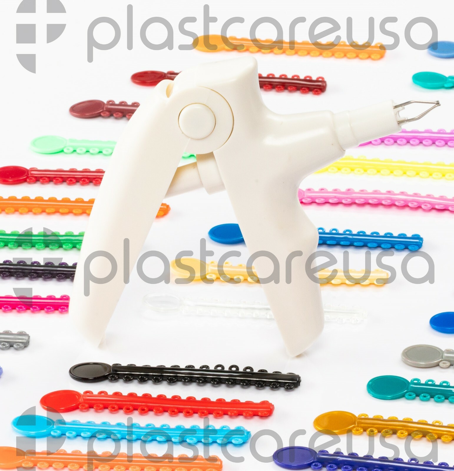 Ligature Gun & 1040 Bands Kit for Orthodontic Dental Teeth Braces Brackets USA