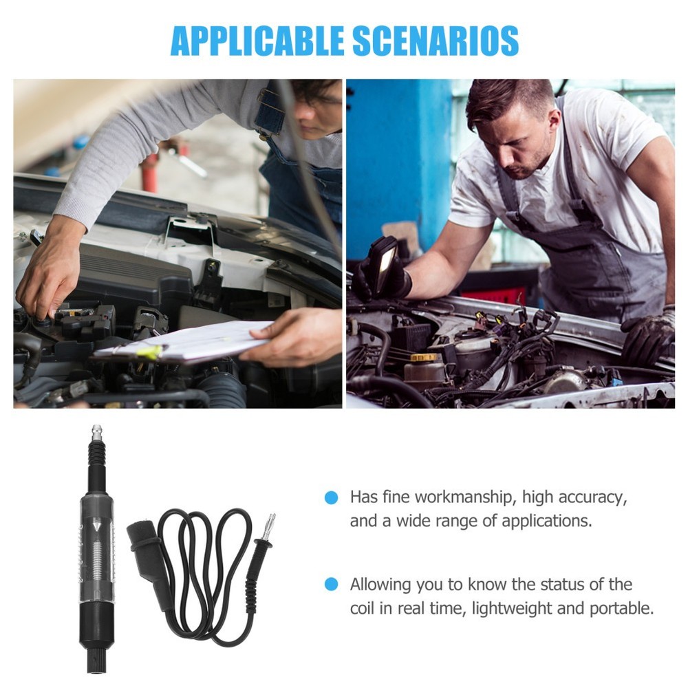 1 Set Practical Coil-on Tester Spark Circuit Tester Ignition System Detector