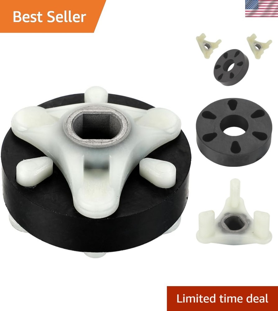 Easy Install Motor Coupling Kit Replacement - Fits Whirlpool, Maytag, Kenmore