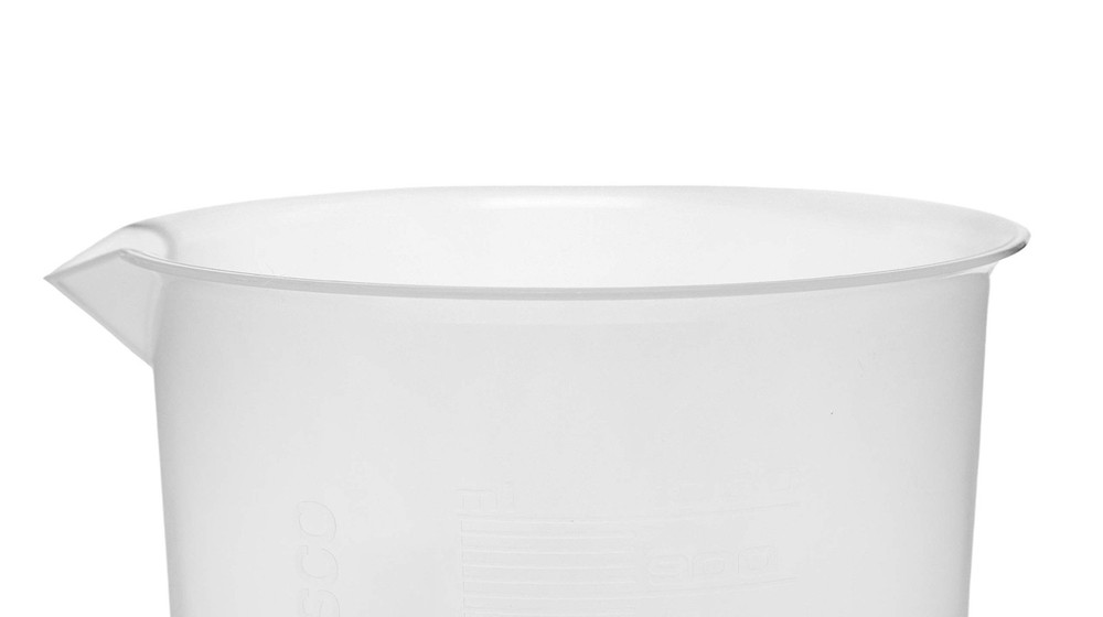 2000mL Plastic Beaker - Premium Polypropylene, 50ml Graduations - Autoclavable