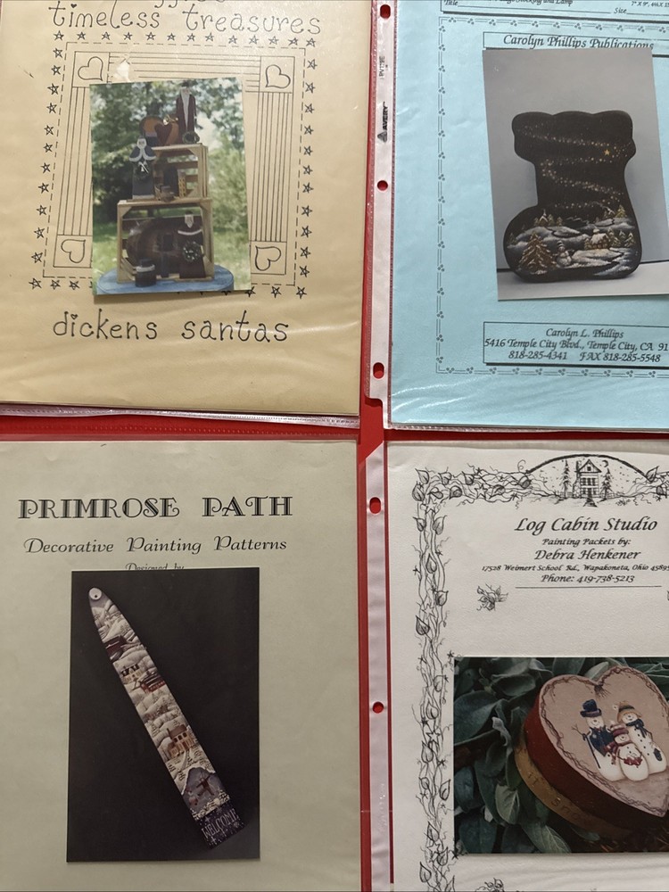 Tole Painting Pattern Packets By Various Artists