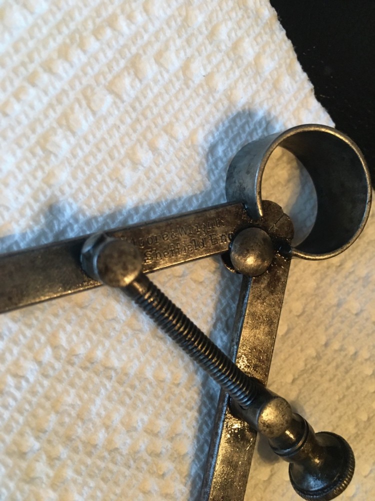 Vtg Moore & wright spring divider measuring tool england made