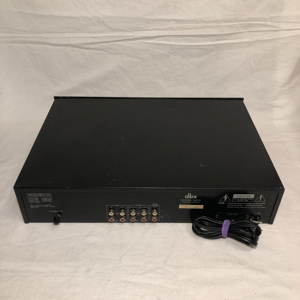 DBX 14/10 Computerized Equalizer / Analyzer Turns On (Untested)
