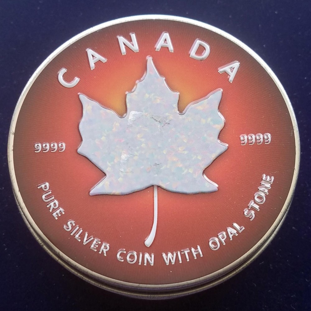 Opal Maple Leaf | 2000 Canada $5 | Silver Maple | .9999 Silver 1 oz | No. 03/500