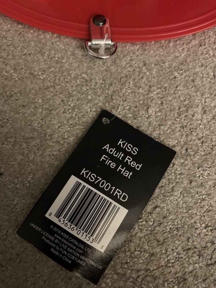 PAUL STANLEY FIREHOUSE FIREMAN HELMET HAT KISS 2010 KISS CATALOG LTD LAST ONE!