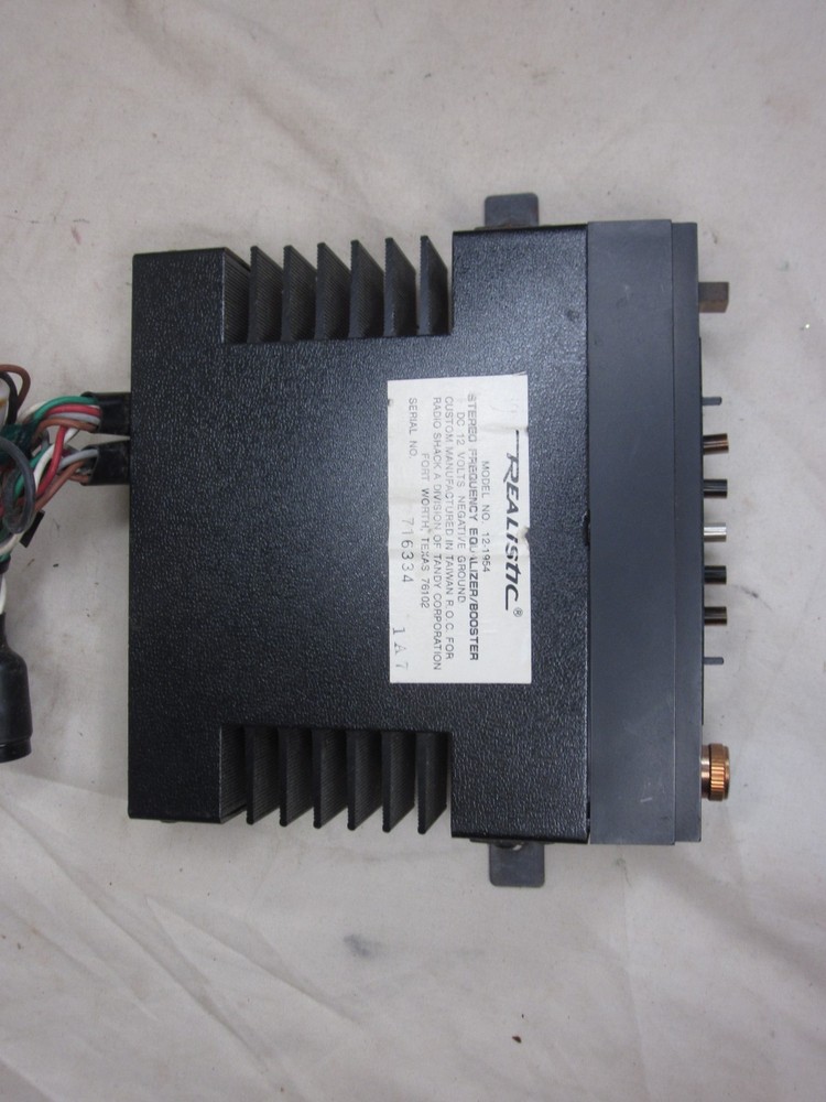 untested vintage REALISTIC STEREO FREQUENCY EQUALIZER BOOSTER model 12-1954