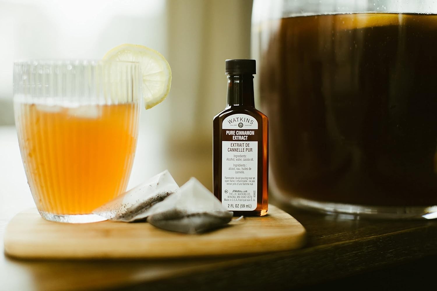 Watkins Pure Cinnamon Extract, Non-Gmo, Kosher, 2 Oz. Bottle, 1-Pack