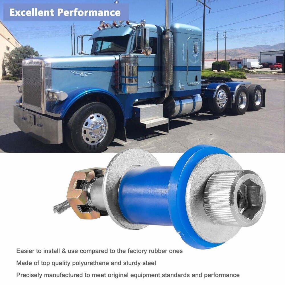 Engine Hood Hinge Pivot Bushing Kit Mounting Bolt Full Set For Peterbilt 378 379