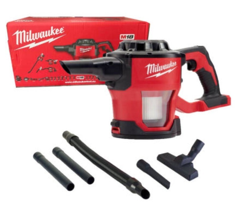 Milwaukee / M18 CV-018V / Wireless Compact Vacuum Cleaner / Bare Tool