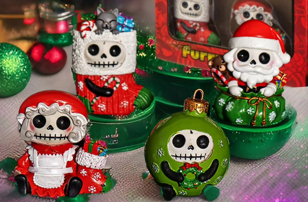 BRAND NEW 2023 Furrybones Christmas Box Set Skeleton Skull Manufacturer Sold Out
