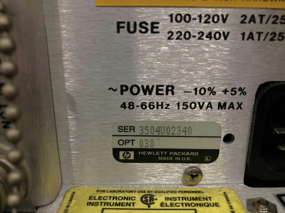 HP 3708A Noise and Interference Test Set [2340]