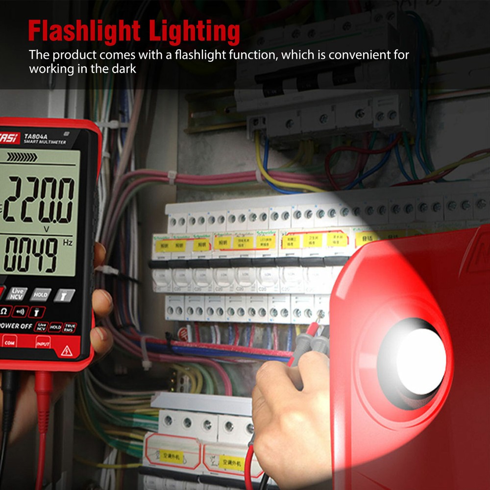 Digital Multimeter Voltmeter Ammeter AC DC Volt Ohmmeter Tester Meter Auto Range