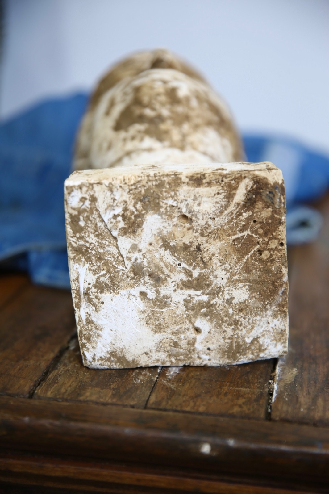 VTG Antique Mannequin Head Hat Stand Countertop Display Bust Chalkware Oddity