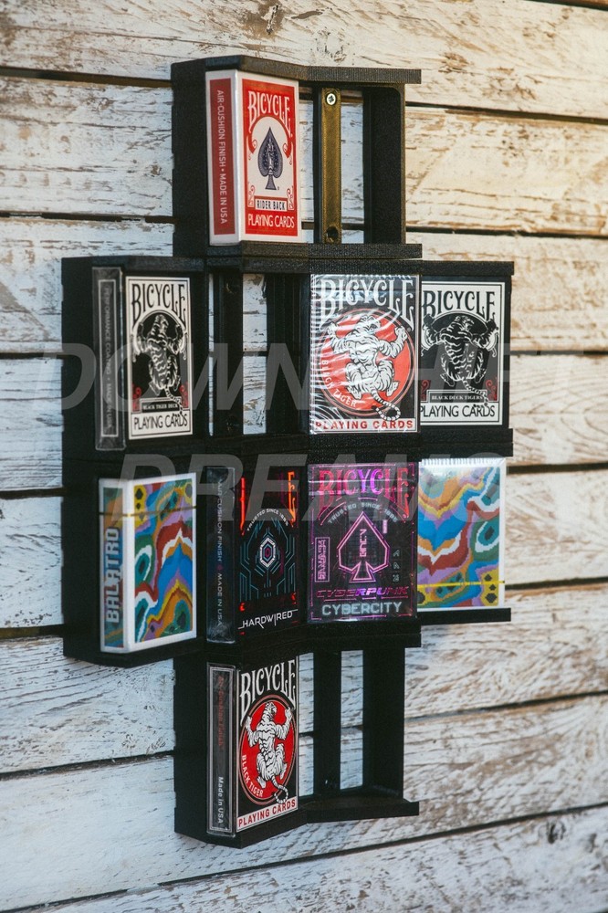 Modular Playing Card Wall Display | Deck Holder for Collectors | 6x expandable