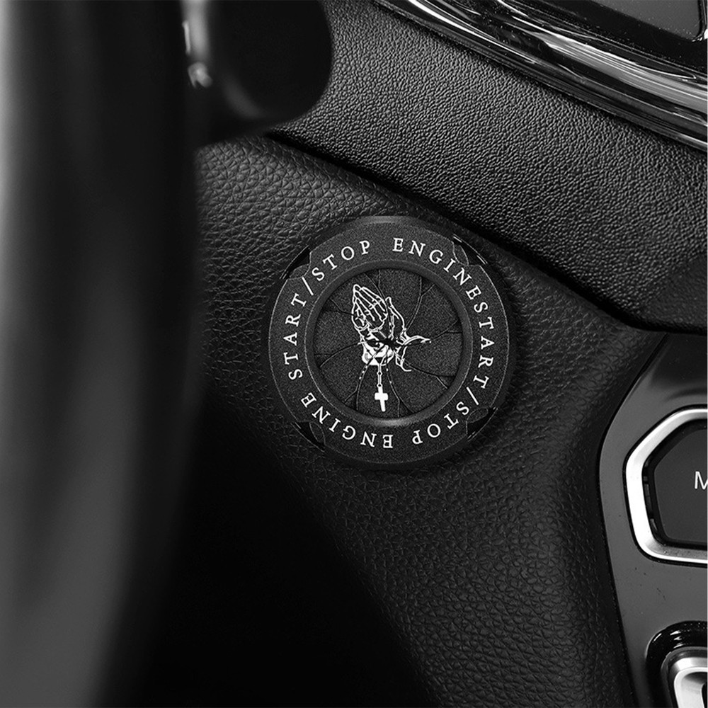 Push Start Button Cover Automotive Push Button Decoration Button Cover Trim