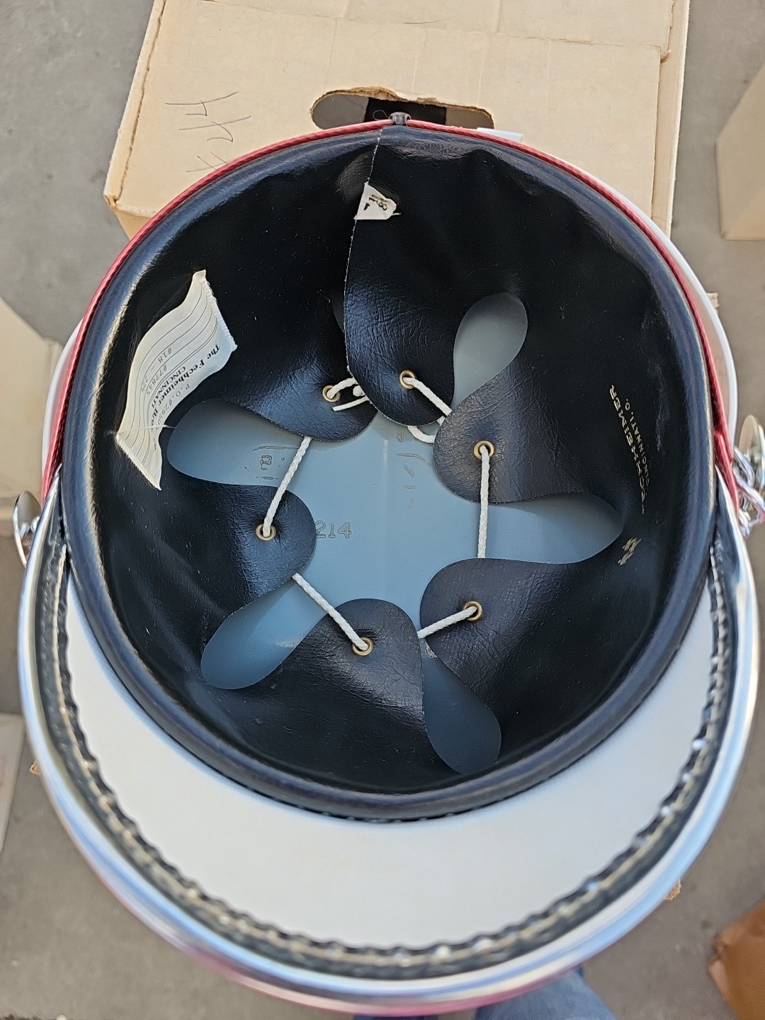 Vintage Fechheimer Bros Company Marching Band Hat Size 7 3/8 Shako Magnum