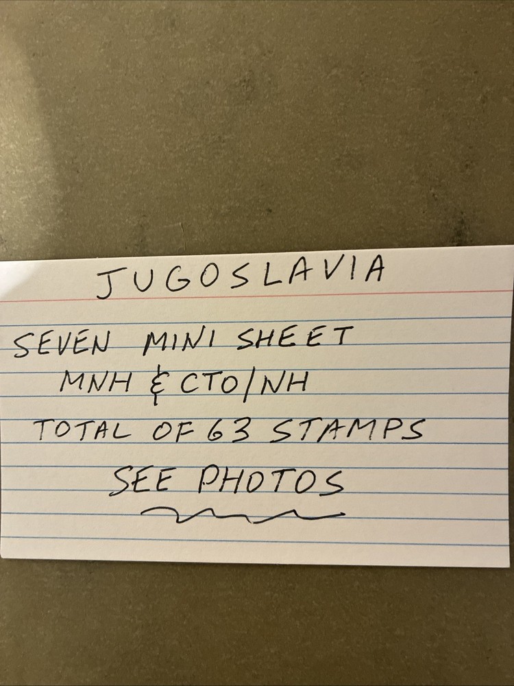 yugoslavia stamps sheets