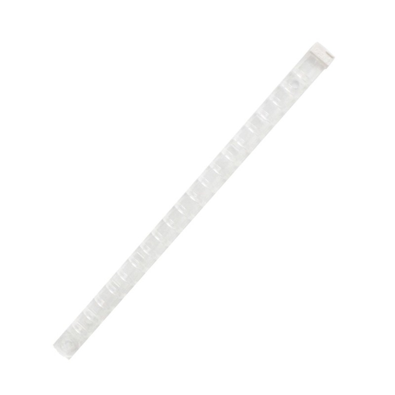 20 Ring Transparent Plastic Binding Comb 0.38 Inch Diameter 80 Sheet Capacity