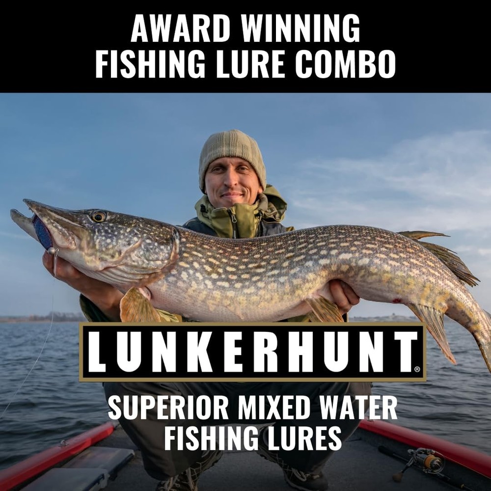 LUNKERHUNT Mixed Water Crankbaits – 4-Pack | Small,