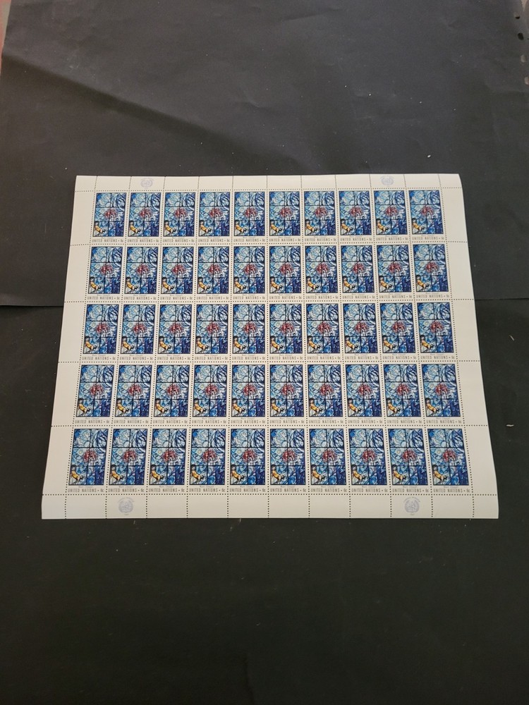 1967 CHAGALL WINDOW Full Sheet - NY 179 - MNH