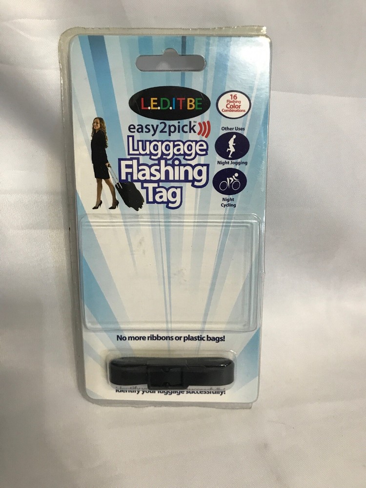 L.E.D.ITBE Easy 2 Pick Luggage Tag, Red * Opened Packaging