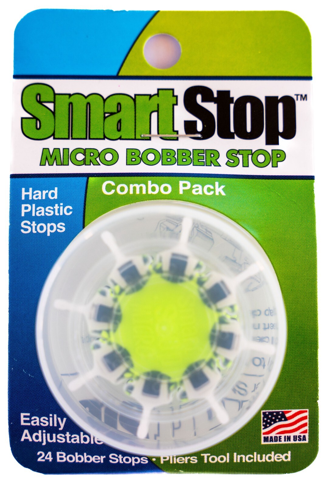 Clearly Outdoors Smart Stop Micro Bobber Stops holder Includes 24 Stops and Tool