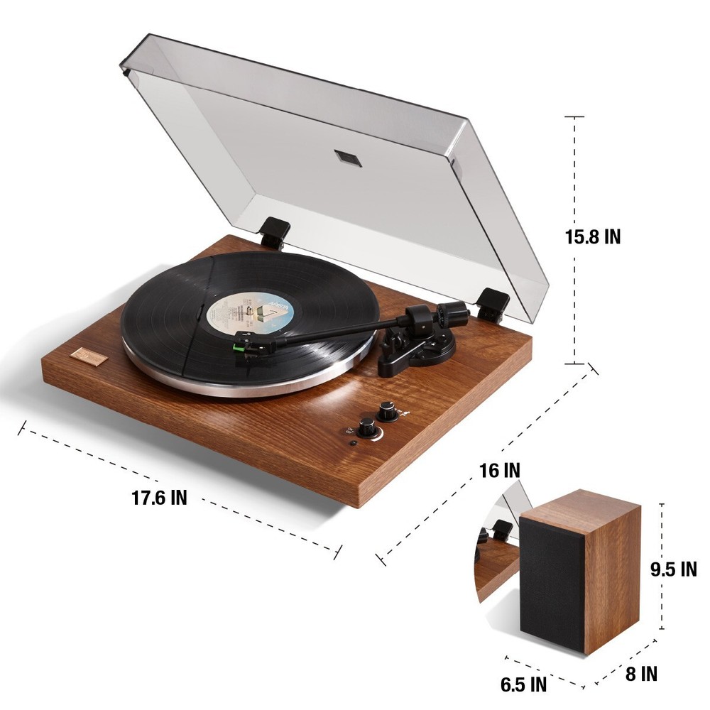 Arkrocket Cassini Bluetooth record player Satio Audio Rack 40W Hi-fi speaker