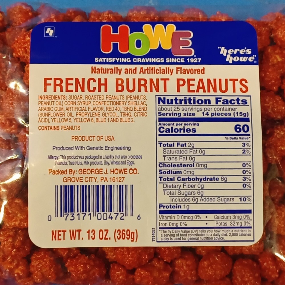 French Burnt Peanuts 13oz