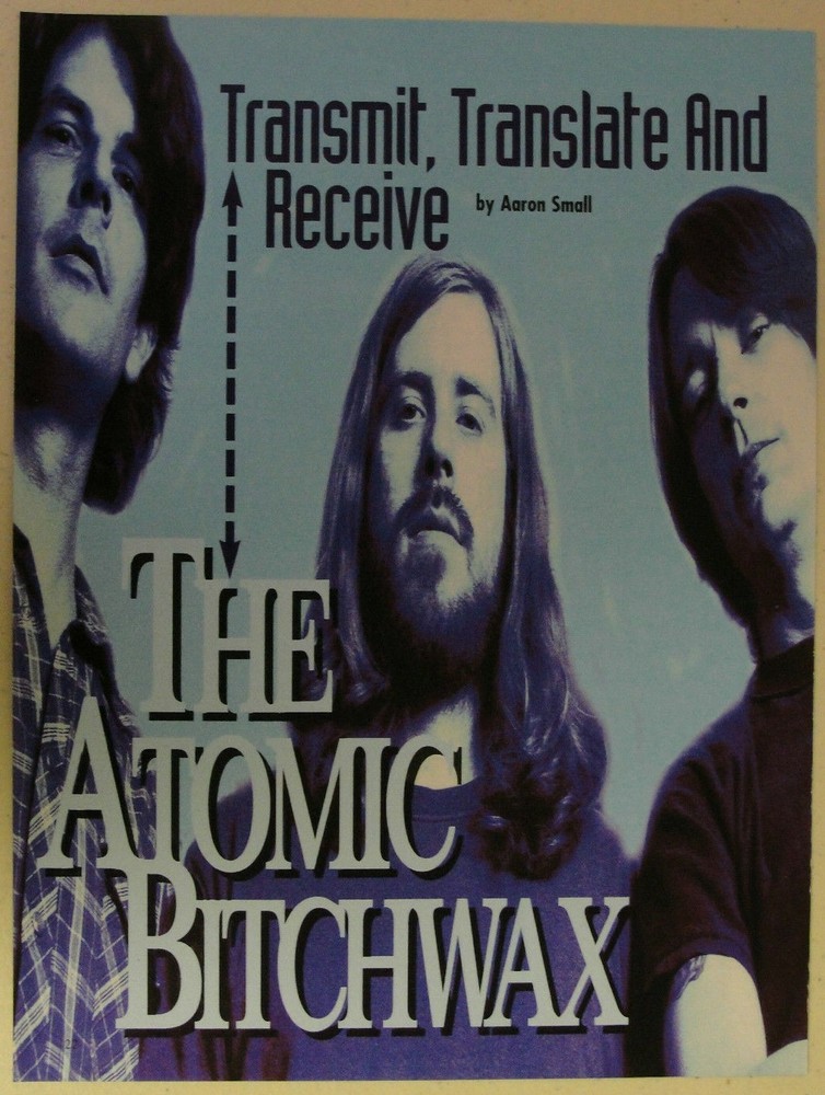 THE ATOMIC BITCHWAX ~ Group pic STONER ROCK oop ~ Magazine Page PINUP