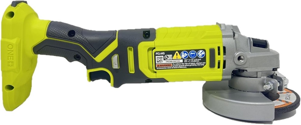 Compact Ryobi 18V Cordless Angle Grinder - Lightweight Tool for Precision Work