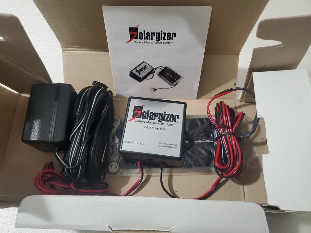 Solargizer Battery Maintenance System 5114-6-12-L Solar Powered Prevent Dead Bat
