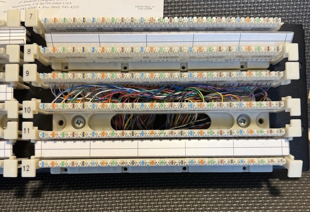 SIEMON S110DAT-300RCT pre-wired panel Assembly S110DAT-300RCT