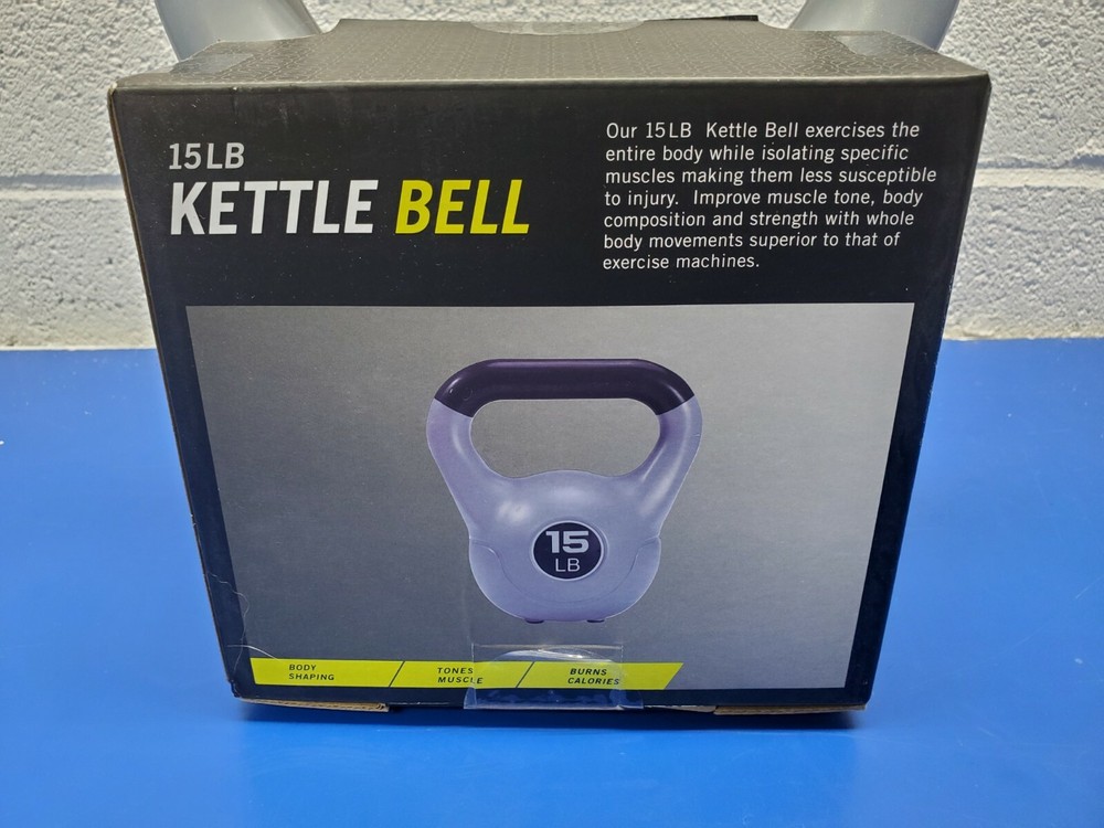 Flo 360 15 Lb Kettle Bell Rubber Coated