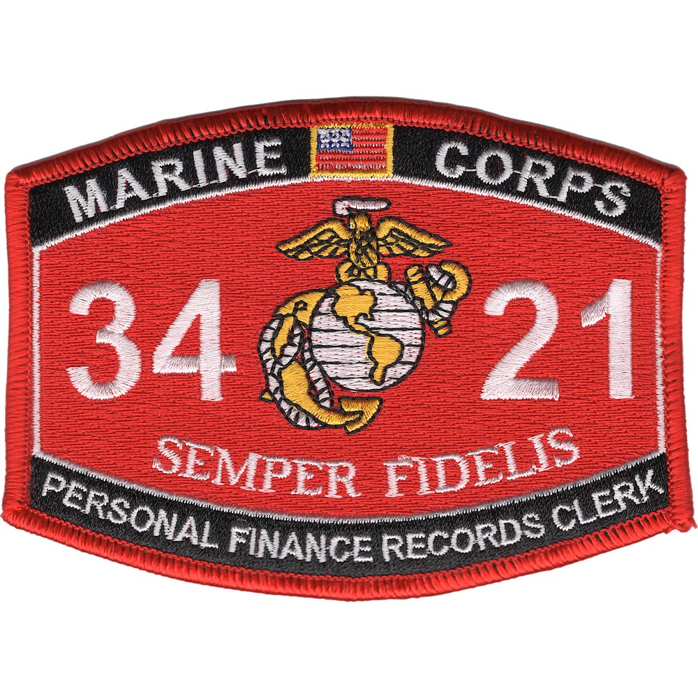 3421 Personal Finance Records Clerk MOS Patch