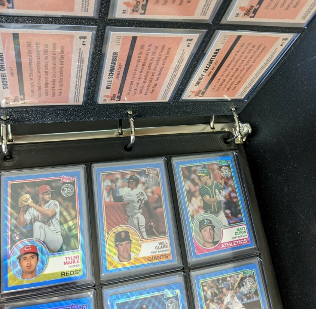 Pro Slab 3-Ring Binder Page for Top Loader Landscape 6 Pocket Rigid Plastic